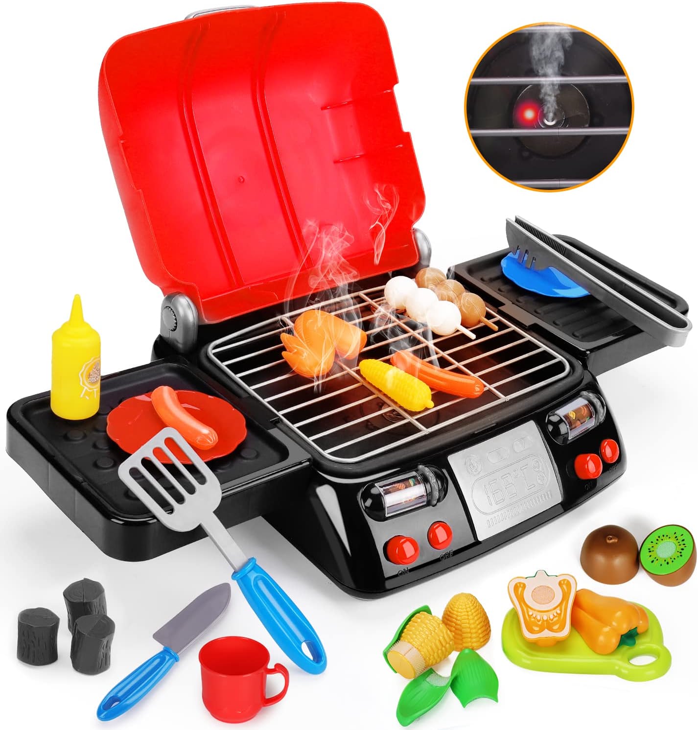 BBQ Play Set with light sound and steam